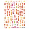 Xiaohongshu Douyin Transmissão ao Vivo Adesivos para Unhas Crianças em Relevo Adulto Capa de Celular para Unhas Acessórios para Nail Art Fabricante em Estoque