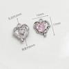 Acessórios de joalheria estilo coreano faça você mesmo K ouro liga gota de óleo pequeno pingente pulseira acessórios feitos à mão Amor Diamante
