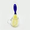 Cepillo de limpieza de nailon de acero inoxidable para tazas, cepillo de limpieza de tetera corta japonesa, cepillo colgante en stock