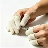 Dediles de Protección Laboral Duraderos, Dediles de Protección Laboral Gruesos Protectores, Dediles de Hilo de Algodón Antideslizantes y Resistentes al Desgaste