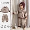Conjunto de Ropa de Otoño para Niños, Conjunto de Dos Piezas de Manga Larga para Bebés Niños, Ropa de Paseo de Otoño para Bebés y Niños Pequeños, Venta al por Mayor Marca Fabricante