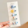 Pinzas para el pelo de bebé completamente cubiertas de tela, Lindas pinzas para el pelo de florcitas, Pinzas para flequillo para bebés y niños pequeños, Accesorios para el pelo que no dañan
