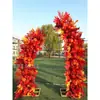Accesorios de Boda Arco de Hierro Decoración de Puerta de Cuerno de Vaca Soporte de Flores Decoración de Césped al Aire Libre Arreglo de Boda Decoración de Fondo