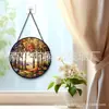 Colgantes de cristal de colores de árboles transfronterizos, decoraciones de cristal para el hogar, decoraciones para ventanas, atrapasoles para el jardín