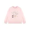 Sudadera para niñas Amybaby, nuevo diseño otoño 2026, con lindos estampados de dibujos animados y lentejuelas, cuello redondo