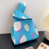 Bolsas Fofas de Grande Capacidade Estilo Coreano para Meninas, Bolsa Tote de Tricô Versátil Estilo Colete para o Dia a Dia, Feita Sob Medida