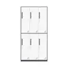 Gabinete multi-puerta con cerradura de acero para cambiarse y guardar zapatos para dormitorios de empleados, gabinete de almacenamiento engrosado y desmontable para exportación