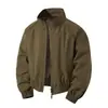 Otoño/Invierno 2026 Nueva Chaqueta Bomber Americana de Calle con Cuello Alto para Hombre Tallas Grandes Moda Chaqueta Corta Casual para Hombre