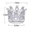 Luz de Luxo Vidro Retro Crown Candle Holder High-grade Beauty Makeup Jewelry Storage Dish Ornamentos Criativos Aromaterapia Cera Tabela Atacado