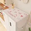 Capa de poeira para geladeira doméstica, capa para geladeira de porta única ou dupla, capa à prova de poeira, capa para máquina de lavar, pano decorativo para mesa de cabeceira