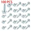 Adecuado para Guardabarros de Coche, Defensas, Tornillos Autorroscantes, Pernos de Cabeza Plana para Motor Nuevos M6*19