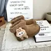 Botas de Neve Grandes de Algodão Estilo Coreano para Meninas Inverno 2025 Novas Sapatos Peludos Quentes Botas de Algodão Espessas com Forro de Lã para Crianças Outdoor