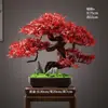 Novo Bonsai Artificial Estilo Chinês Inspirado em Zen Pinheiro Acolhedor e Pinheiro Arhat para Decoração de Escritório, Sala de Estar e Hall de Entrada