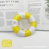 Anillo de Natación de Tortuga Mismo Tono Agitar Juguete para Jugar en el Agua Base Portavasos de Helado de Sandía Anillo de Natación Mini Inflable Decoración