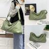 2025 Bolso Tote de Cuero Trenzado de Alta Gama con Cadena de Moda, Bolso Cruzado de Hombro Único, Gran Capacidad