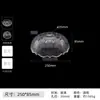 Pantalla con Cabezal de Lámpara Completo, Lámpara de Mesa DIY, Lámpara Colgante con Interruptor, Pantalla Reemplazable, Carcasa de Repuesto, Vidrio Transparente Gris Espesado