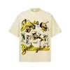 2026 Fútbol Transfronterizo Primavera/Verano Bellingham 300g Algodón Puro Hombro Caído Peso Pesado Manga Corta Estampado Directo con Tinta Blanca Camiseta Estilo Americano