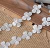 Renda Branca Vazada Bordada Acessórios de Renda Roupas Colar Porta-Cartões de Roupa Artesanal DIY Borda Estreita Decorativa