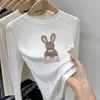 Blusa infantil de fleece dupla face com estampa de desenho animado outono/inverno, camiseta de manga longa para meninas, gola redonda, estilo novo