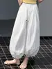 Pantalones de Verano para Niñas 2026 Nuevos Elegantes Casuales Ligeros Pantalones Globo Pantalones Linterna de Verano de Nueve Puntos Modernos