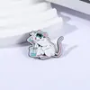Broche Interessante com Tema de Pesquisa Científica com Padrão de Rato de Laboratório, Alfinete de Decoração para Mochila e Roupa, Acessório Criativo de Nicho