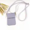 Bolsa de moedas tipo flip de losango para atacado de fábrica, capa de celular, porta-cartões, porta-cartões, cordão, bolsa pequena transversal de ombro, conjunto de bolsas