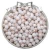 Cuentas de porcelana con halo de vidrio de 8 mm, cuentas redondas, pulsera de cuentas hecha a mano para bricolaje, collar, cuentas sueltas, accesorios de joyería, venta al por mayor