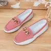 Sapatos Femininos Plus Size 2026 Outono Bico Redondo Baixo Rasos Salto Baixo Planos Casuais Sapatos Mocassins de Tamanho Grande para Mulheres Tamanho 41-42