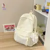 Novas Mochilas Escolares Estilo Coreano para Alunas do Ensino Fundamental e Médio, Mochilas Casuais de Alto Valor para Viagem