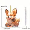 Pingente de Acrílico Koji Cachorrinho Borboleta Novo Transfronteiriço Pingente para Interior de Carro Decoração de Casa Quarto