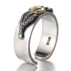 Anillo para hombre de moda retro personalidad dominante insignia Garra de Dragón Plata Tailandesa anillo abierto plateado moderno para hombre en stock al por mayor