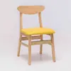 Mesa y Sillas Sencillas Casuales para Comedor Tienda de Té con Leche Tienda de Postres Combinación de Mesa y Sillas para Comedor Tienda de Comida Rápida Restaurante Occidental Asiento de Tarjeta de Madera Maciza Sofá