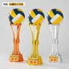 Certificado de Honor IncluidoTrofeo de Cristal de Voleibol Personalizado Recuerdo de Metal para Equipos de Competición de Voleibol Aéreo