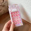 Novas Unhas Wearable de Resina 3D para Crianças, Adesivos de Unha Adesivos de Desenho Animado Fofos para Meninas, Unhas Postiças, Peças de Unha Prontas