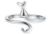 Pulsera de Anillo de Ganchillo Joyería Distintiva de Cinta Gancho Lana Plata Tailandesa Dedo Índice Anillo de Cola Tejido de Ganchillo Anillo