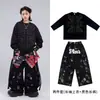 Ropa de Calle Moderna para Niños Hip Hop Moderna Genial Moda para Niños Conjunto Genial Niños Geniales hiphop Baile Batería Set de Baile Actuación