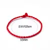 Pulsera de Hilo Rojo Tejida a Mano para el Año de Tu Nacimiento, Se Puede Personalizar con Cuentas y Accesorios Dorados, Producto Semi-Terminado DIY, Accesorios de Pulsera para Parejas y Mejores Amigos