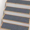 Alfombrillas antideslizantes para escaleras de color sólido hechas a medida, peldaños de alfombra autoabsorbentes sin pegamento, fabricados bajo pedido según su diseño