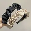 Tiara de Gipsófila com Strass para Mulheres 2025 Novo Estilo de Moda de Alta Qualidade Tiara Alta Plissada para Cabeça Grampo de Cabelo