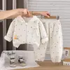 Lindo Conjunto de Niña con Felpa Estilizado Moda Elegante Niña Estampado Completo Lazo Uso Diario con Capucha Dos Piezas