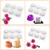 Molde de silicona de rosa uniforme 6 cavidades Amazon explosiones molde para postre francés molde para chocolate molde para pastel molde para mousse