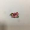 Flores de Tela Hechas a Mano Accesorios DIY Ropa Accesorios para la Cabeza Rosa Poliéster Un Punto Plus Hoja Rosa