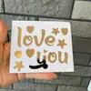 Letras Estampadas en Caliente Transfronterizas Pegatinas de Feliz Cumpleaños Pegatinas Adhesivas para Caja de Regalo de Globo Bobo Transparente y Pastel