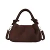 Exquisito bolso retro de gamuza de nicho para mujer, nuevo modelo 2026, bolso cruzado casual versátil, bolso de mano pequeño súper popular
