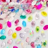 2.5*4mm Formato de Ovo de Pombo Denier Flats para Unhas Fundo Plano Diamante de Formato Especial Vidro Cristal Joia para Unhas Diamante para Unhas Atacado