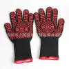 Guantes de silicona de algodón con aislamiento térmico, resistentes a altas temperaturas de 300-500 grados, de aramida engrosada, anti-quemaduras, a prueba de fuego, para barbacoa, horno microondas
