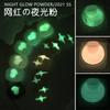 Nuevo Arte de Uñas Polvo Luminoso Luminoso Continuo Celebridad de Internet Uñas Rebotantes Blancas Polvo de Azúcar Brillante Polvo Fluorescente Giratorio con Brillo