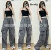 Ventas Directas de Comercio Exterior Verano Nuevo de Moda Estilo Harajuku Sencillo Cintura Alta Casual Estilo Americano Pantalones de Trabajo