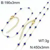 Collar Minimalista Colorido de Cuentas para Mujer Europeo y Americano Diseño de Nicho Cadena para Clavícula de Cuentas Coloridas Juego de Pulsera de Acero Inoxidable con Cuentas de Resina Empalmadas