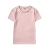 250510001 Camiseta de Pareja Verano Alta Gama Casual Secado Rápido Cuello Redondo Seda de Hielo Manga Corta Una Pieza Envío Directo